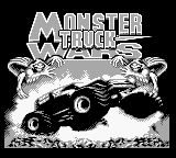 Monster Truck Wars title screen for GameBoy